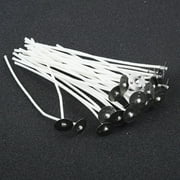 30X 10Cm Candle Wicks Cotton Core Pre Waxed W/ Sustainers For Candle Making Diy